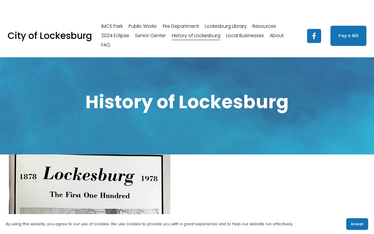 Lockesburg history page describing the former Sevier County courthouse