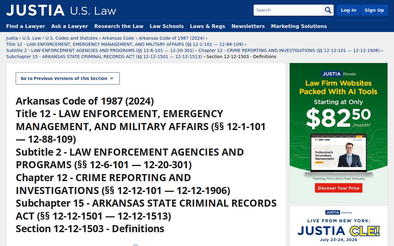 Sevier County criminal history sealed conviction definition